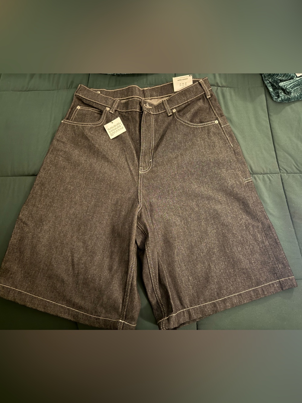 ZARA BLACK WASHED WIDE JORTS **NWT